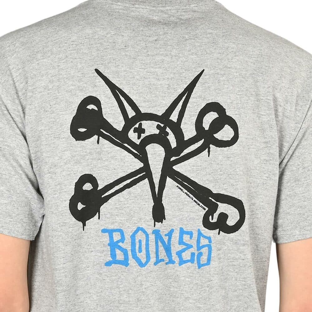 Powell Peralta Rat Bones S/S T-Shirt - Sport Grey