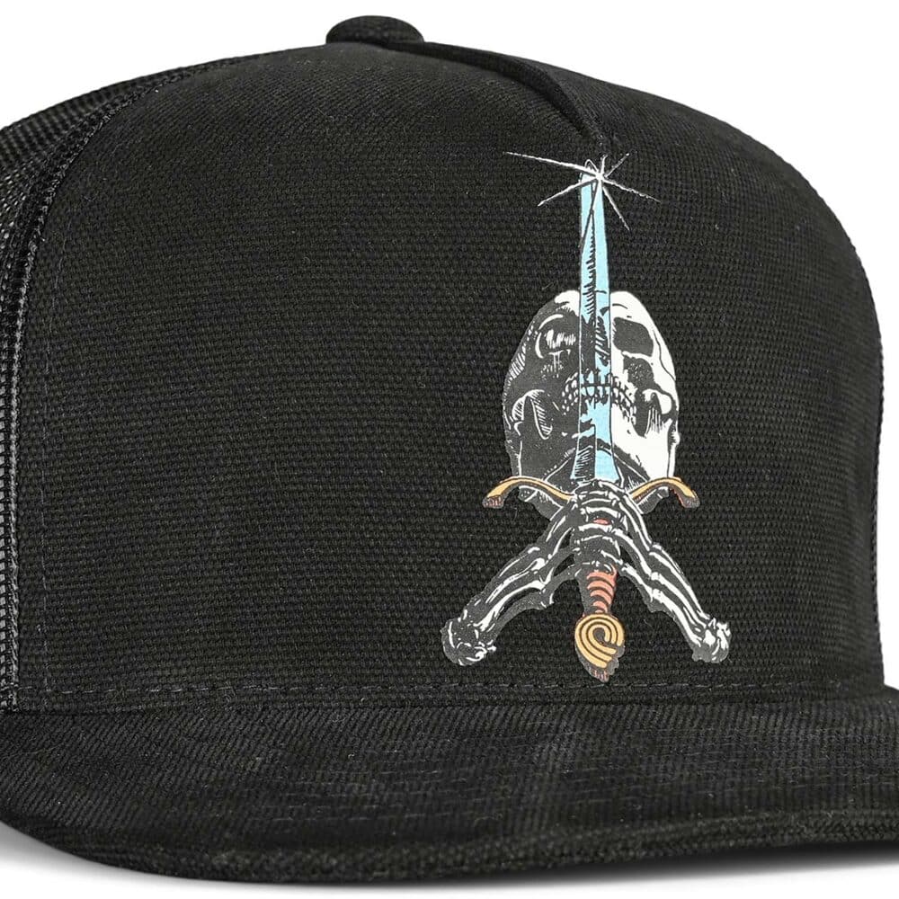 Powell Peralta Skull & Sword Trucker Cap - Black