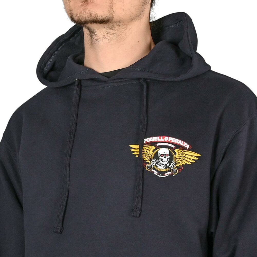 Powell Peralta Winged Ripper Pullover Hoodie - Navy