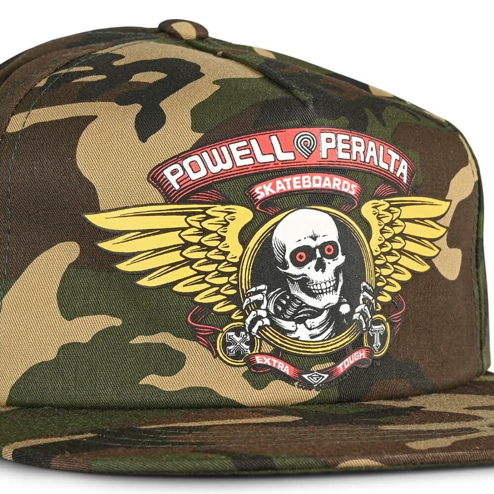 Powell Peralta Winged Ripper Snapback Cap - Camo