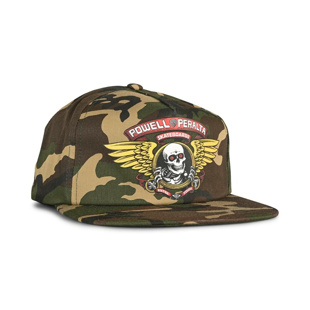 Powell Peralta Winged Ripper Snapback Cap - Camo