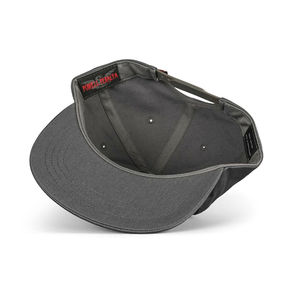 Powell Peralta Winged Ripper Snapback Cap - Charcoal