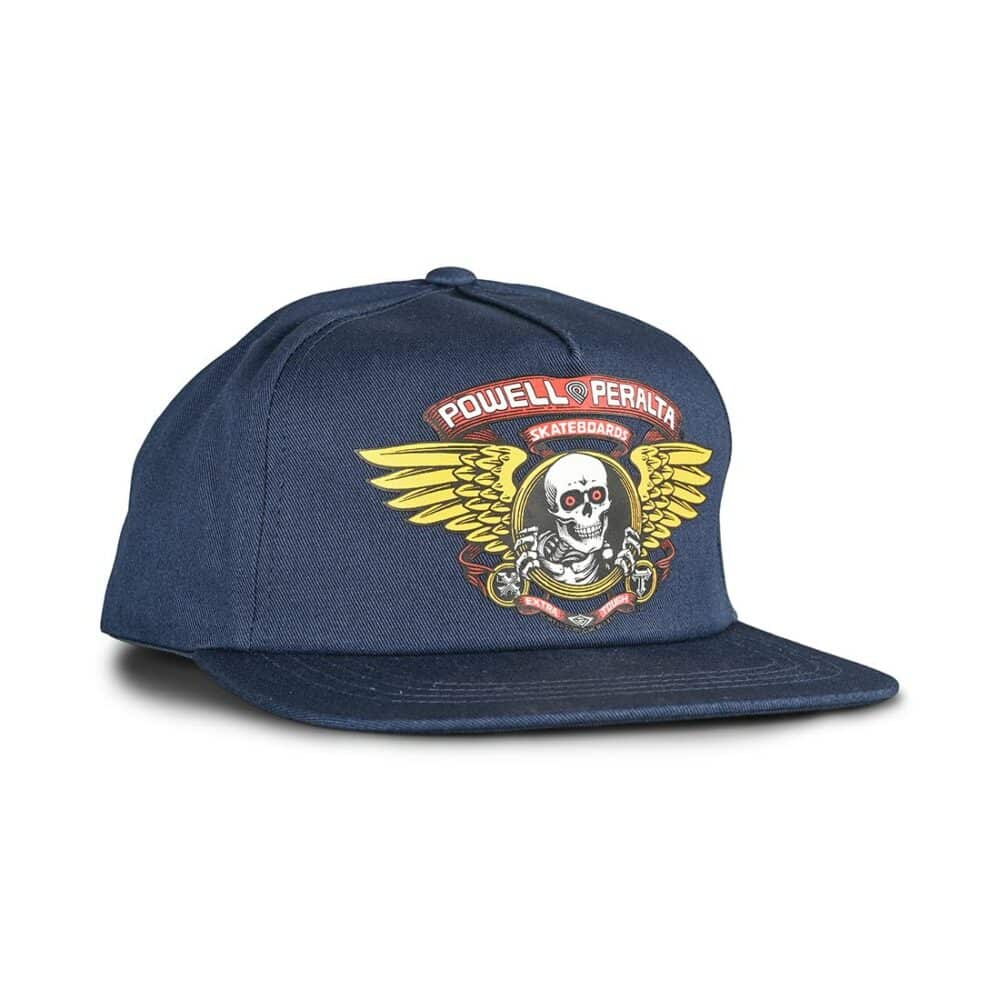 Powell Peralta Winged Ripper Snapback Cap - Navy