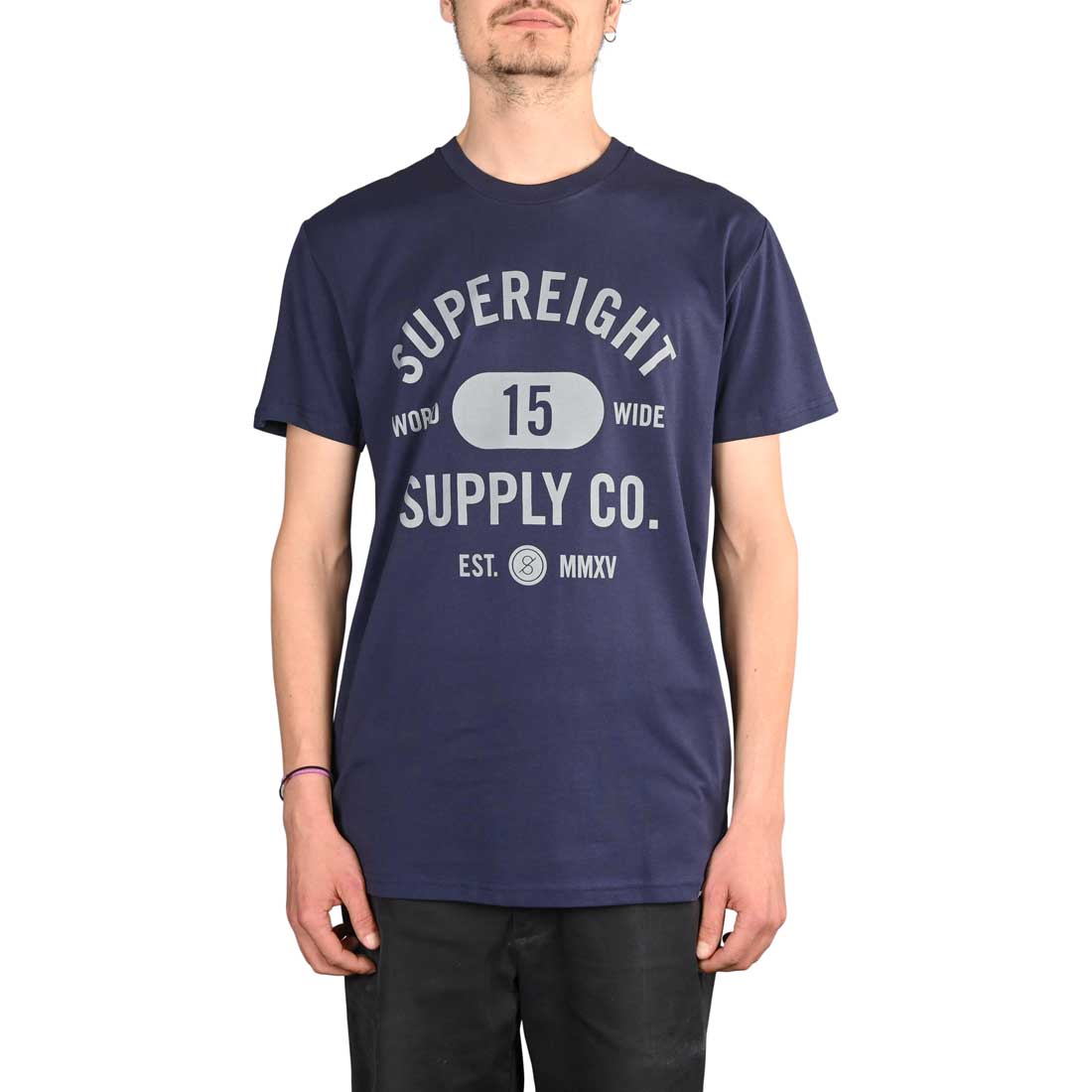 Supereight Supply Co Worldwide S/S T-Shirt - Navy (Copy)