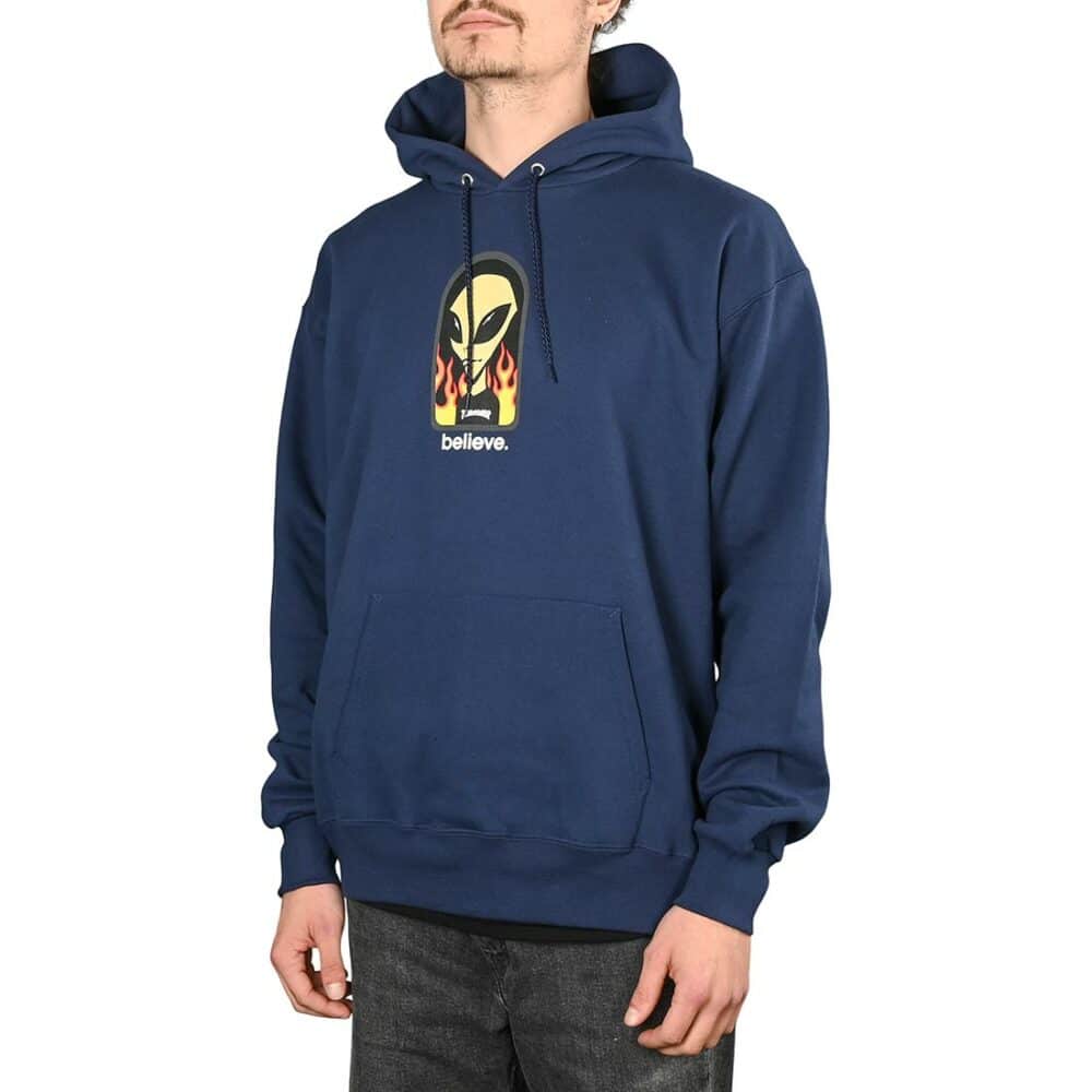 Thrasher x AWS Believe Pullover Hoodie - Navy