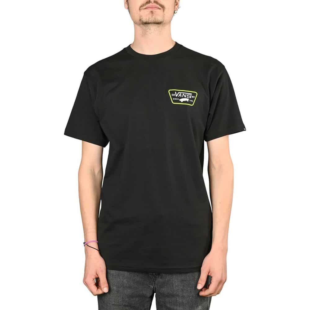 Vans Full Patch Back S/S T-Shirt - Black/Lime