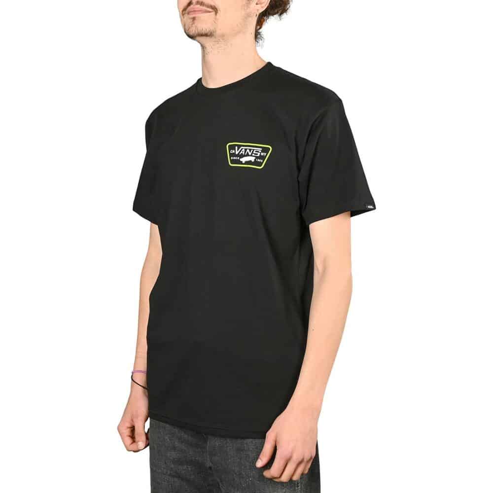 Vans Full Patch Back S/S T-Shirt - Black/Lime