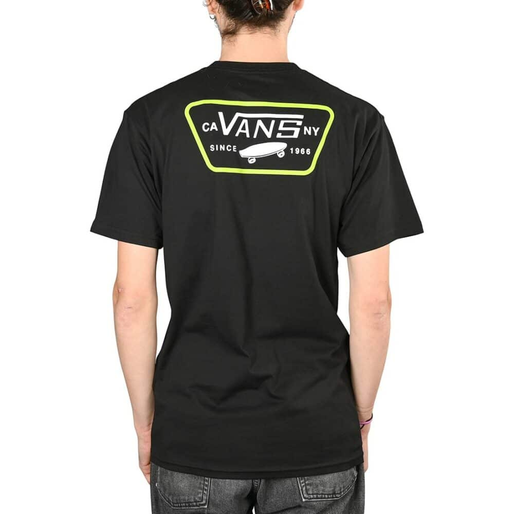 Vans Full Patch Back S/S T-Shirt - Black/Lime