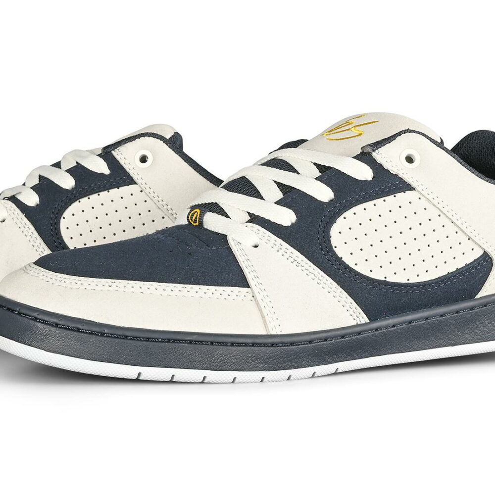 eS Accel Slim Skate Shoes - White/Navy