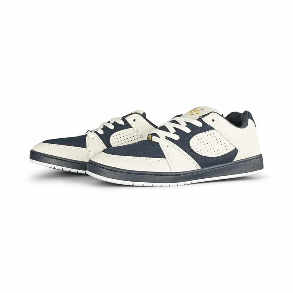 eS Accel Slim Skate Shoes - White/Navy