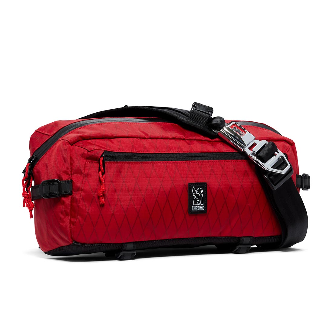 Chrome Kadet Nylon 9L Messenger Bag - Red X