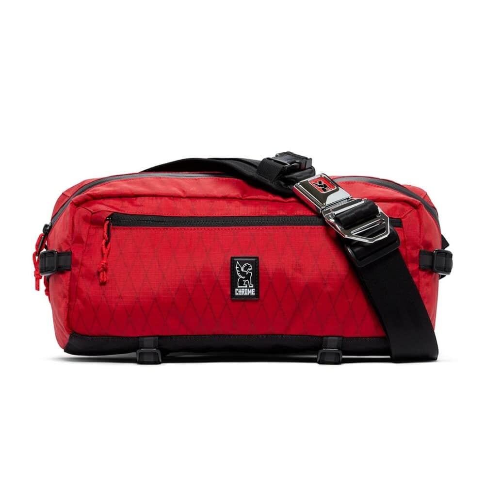 Chrome Kadet Nylon 9L Messenger Bag - Red X