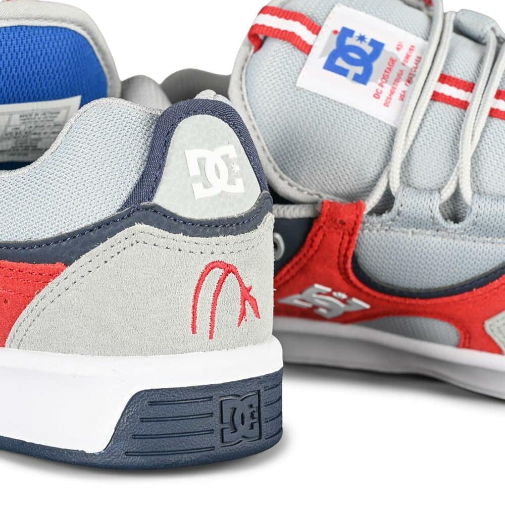 DC Kalynx Zero S Skate Shoes - Grey/Red