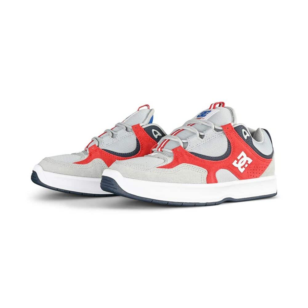 DC Kalynx Zero S Skate Shoes - Grey/Red