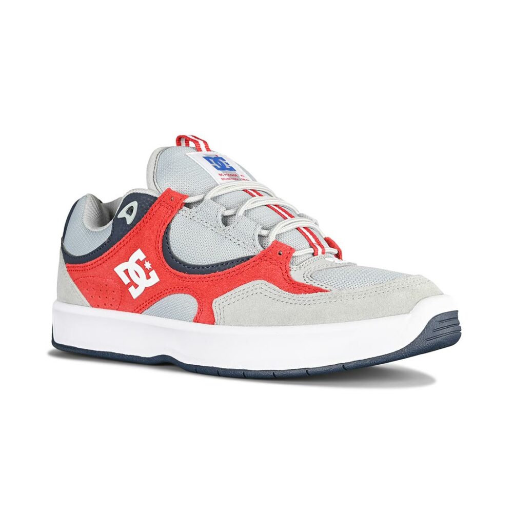 DC Kalynx Zero S Skate Shoes - Grey/Red