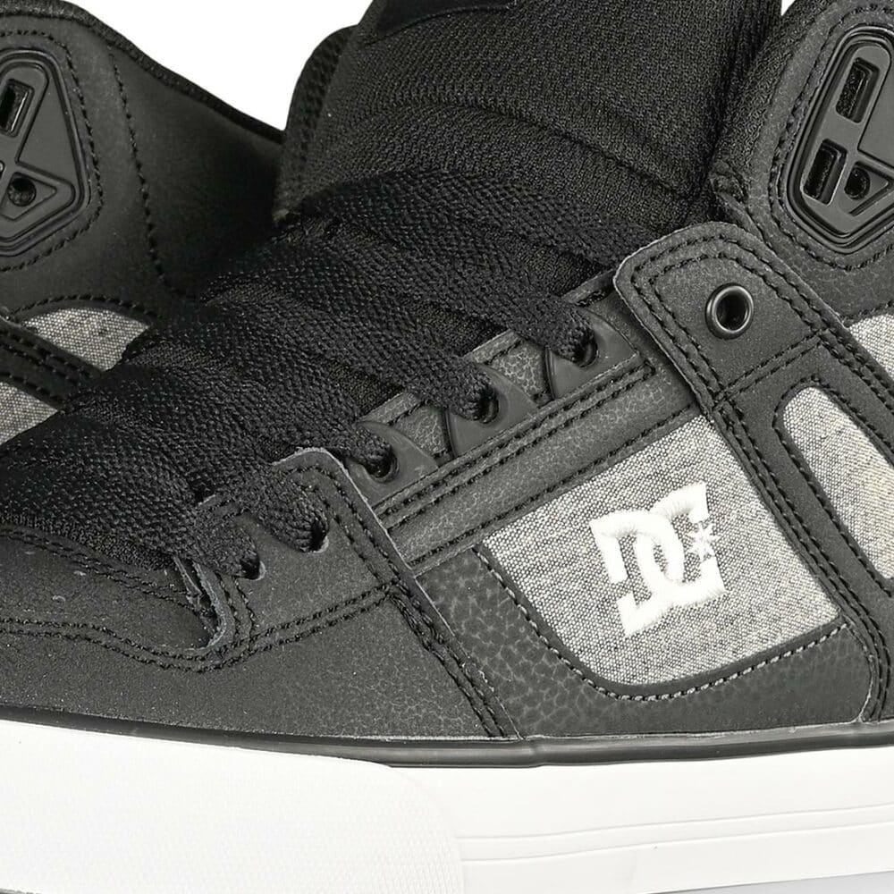 DC Pure High Top WC Shoes - Black/White/Armour