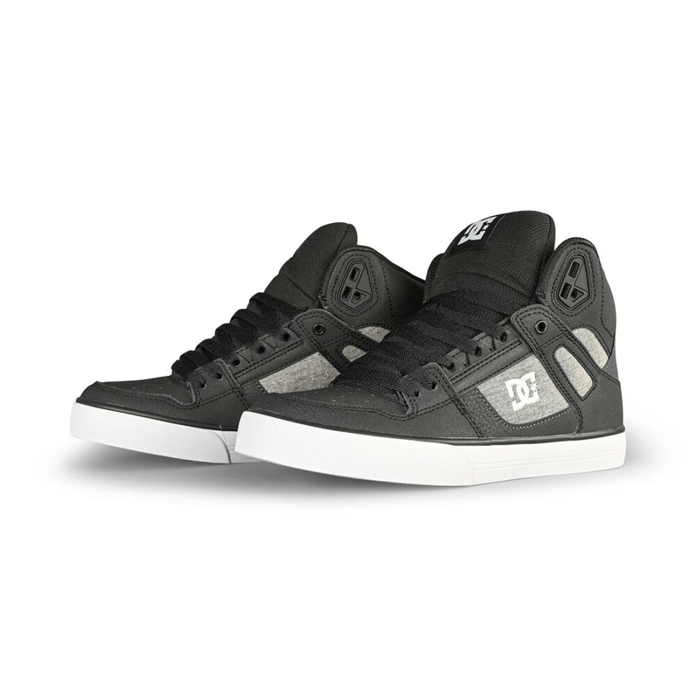 DC Pure High Top WC Shoes - Black/White/Armour