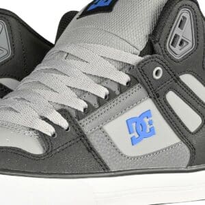 DC Pure High Top WC Skate Shoes - Black/Grey/Blue