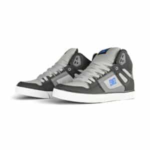 DC Pure High Top WC Skate Shoes - Black/Grey/Blue