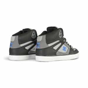DC Pure High Top WC Skate Shoes - Black/Grey/Blue