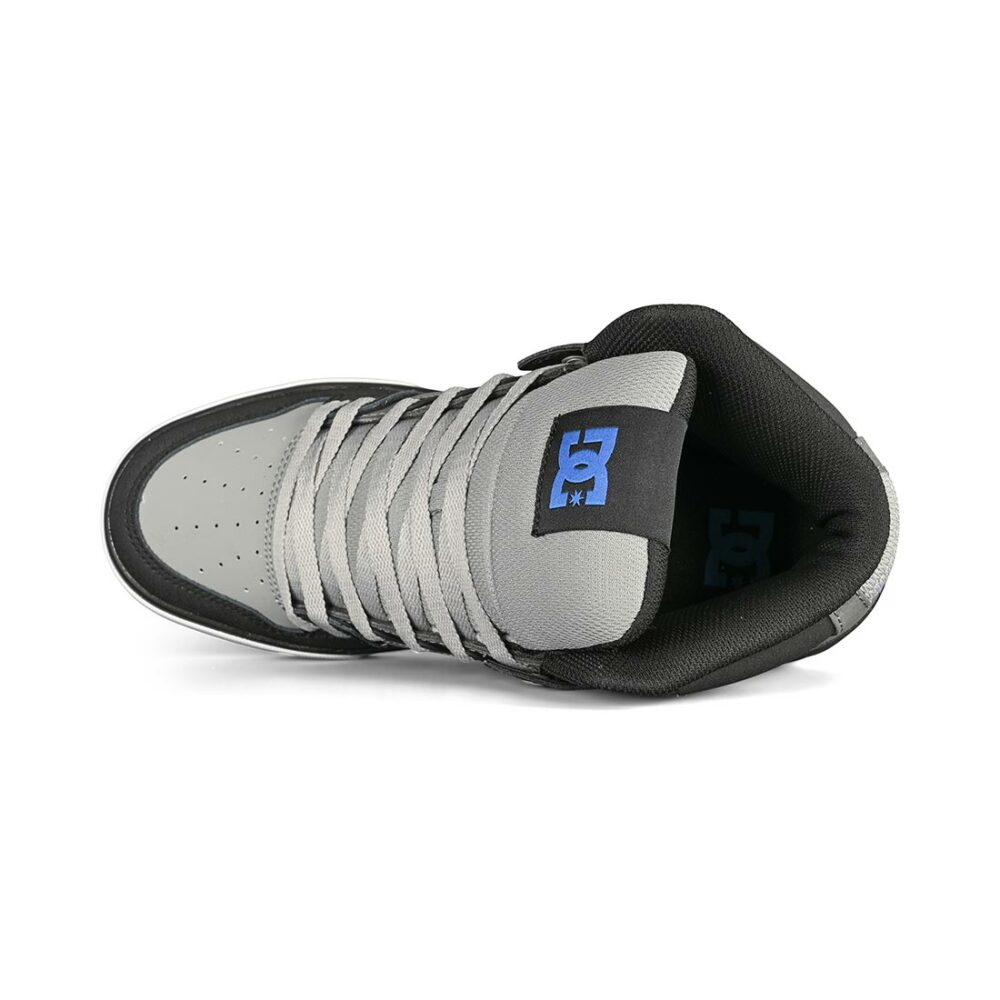 DC Pure High Top WC Skate Shoes - Black/Grey/Blue