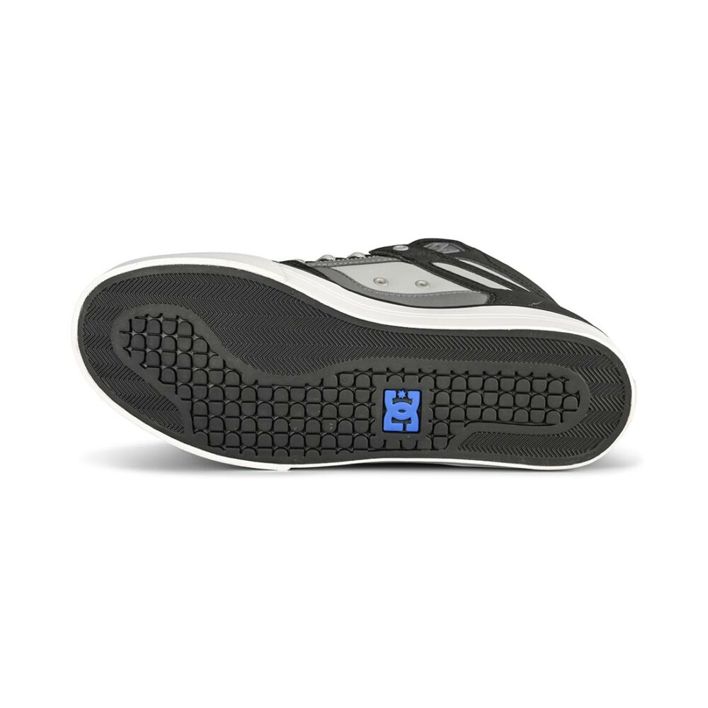 DC Pure High Top WC Skate Shoes - Black/Grey/Blue
