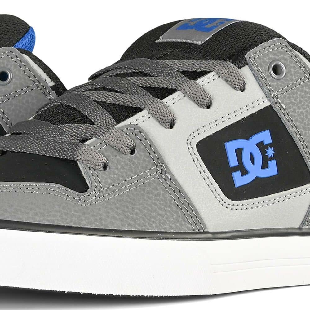 DC Pure Skate Shoes - Black/Grey/Blue