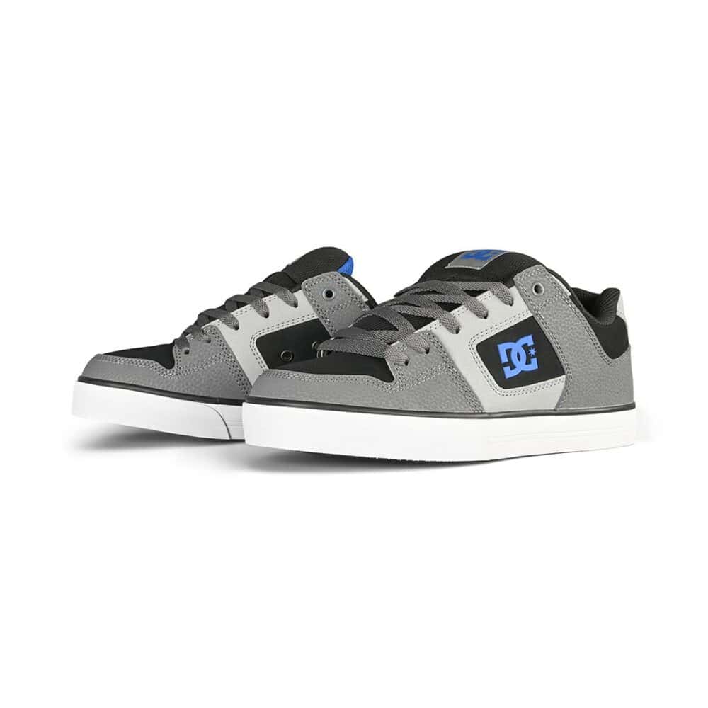DC Pure Skate Shoes - Black/Grey/Blue
