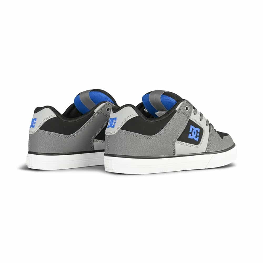 DC Pure Skate Shoes - Black/Grey/Blue