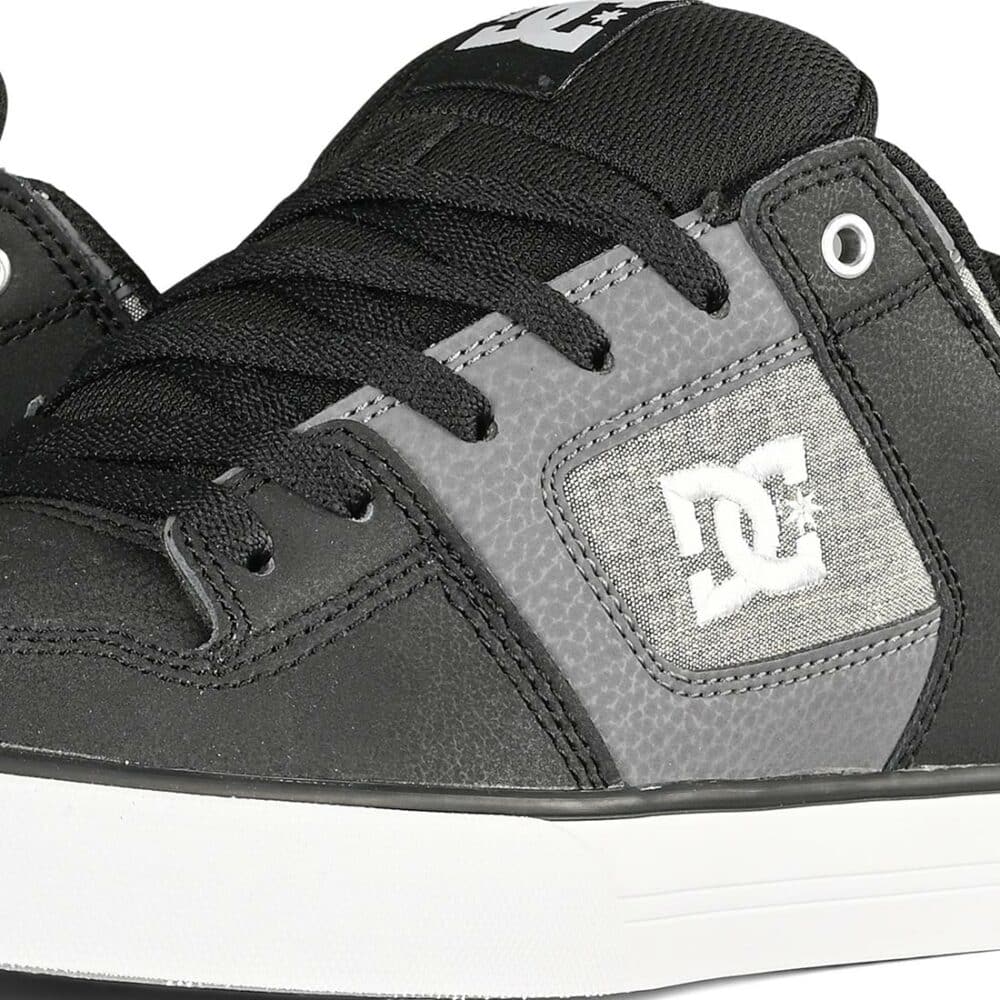 DC Pure Skate Shoes - Black/White/Armour
