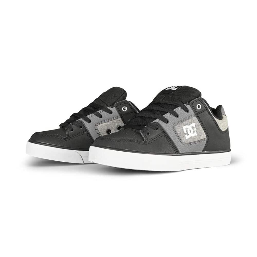 DC Pure Skate Shoes - Black/White/Armour