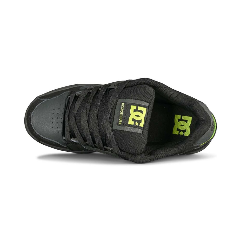 DC Stag Skate Shoes - Black/Lime