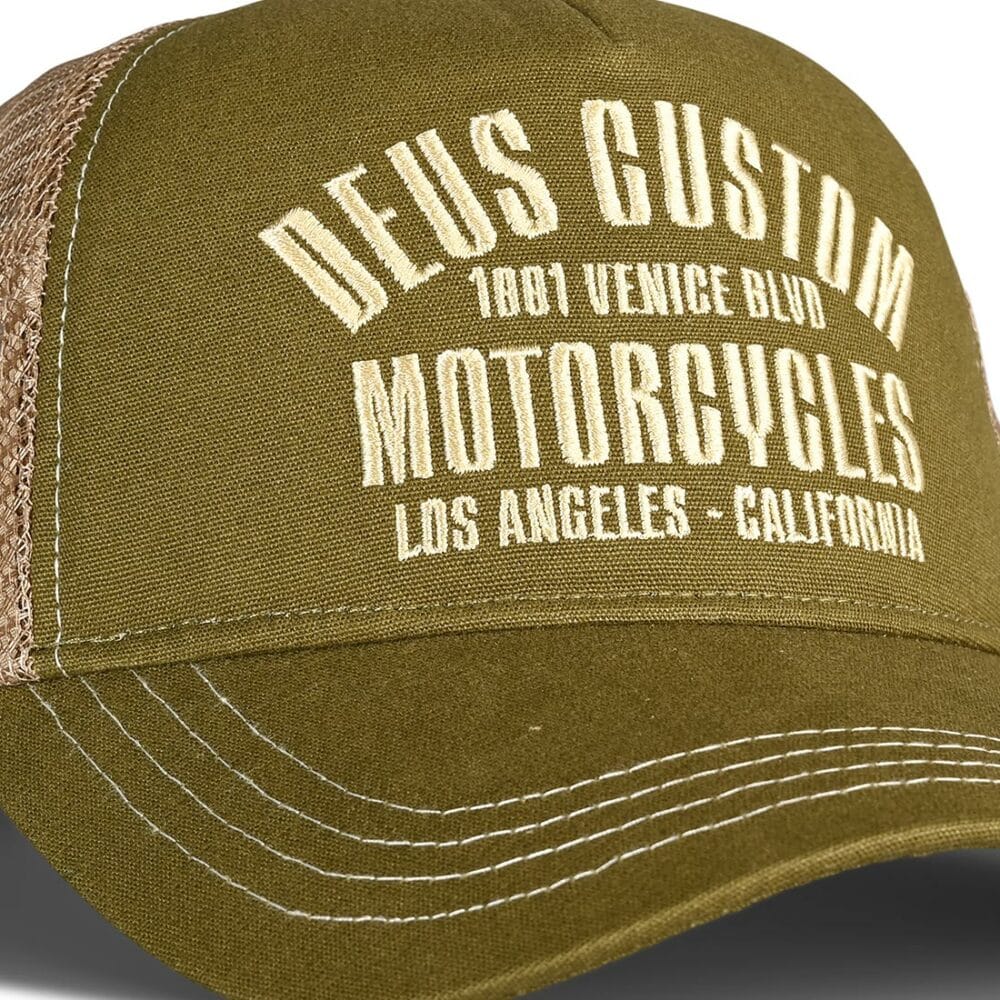 Deus Ex Machina Reggie Trucker Cap - Olive