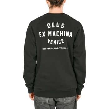 Deus Ex Machina Venice Address Crew Sweater - Black