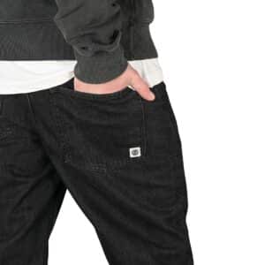 Element Regular Straight-Tapered Fit Jeans - Washed Black