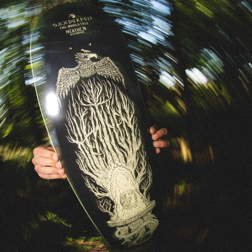 Heathen World Tree on Eggo 8.75" Skateboard Deck