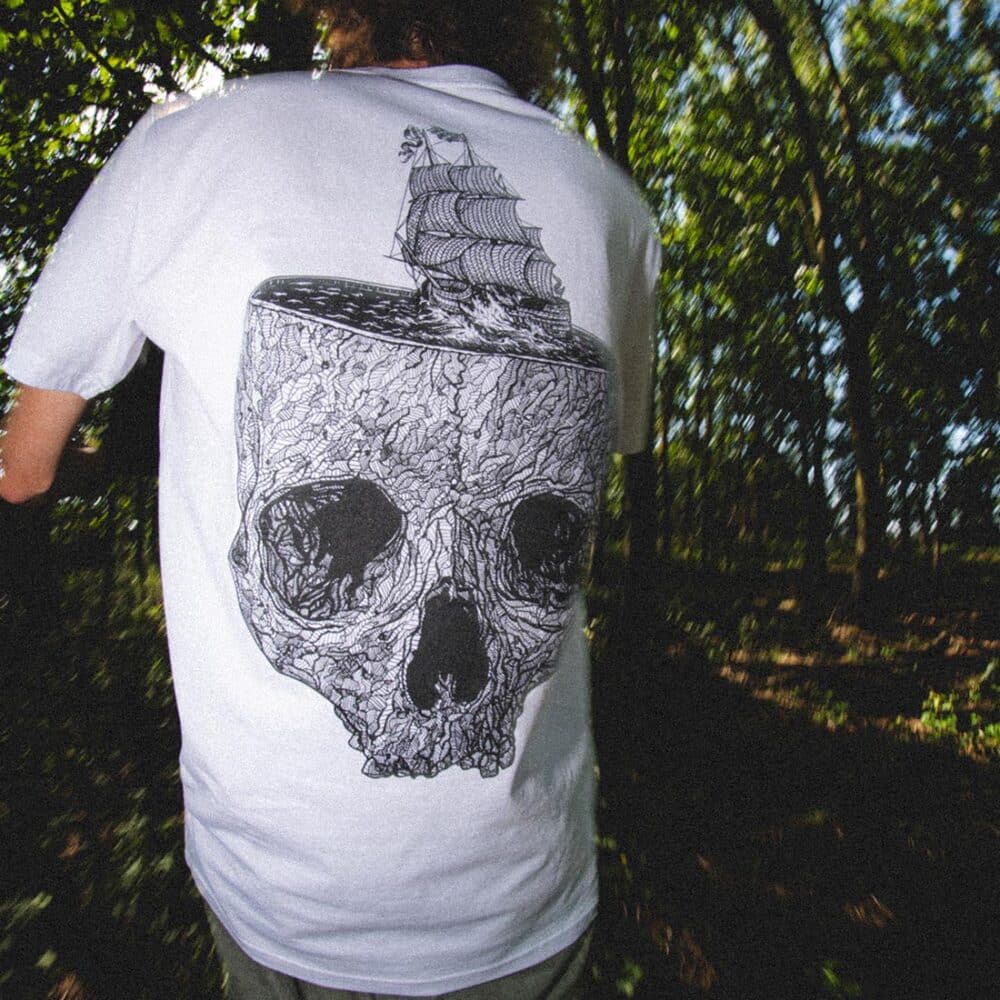 Heathen Stormy Seas S/S T-Shirt - White