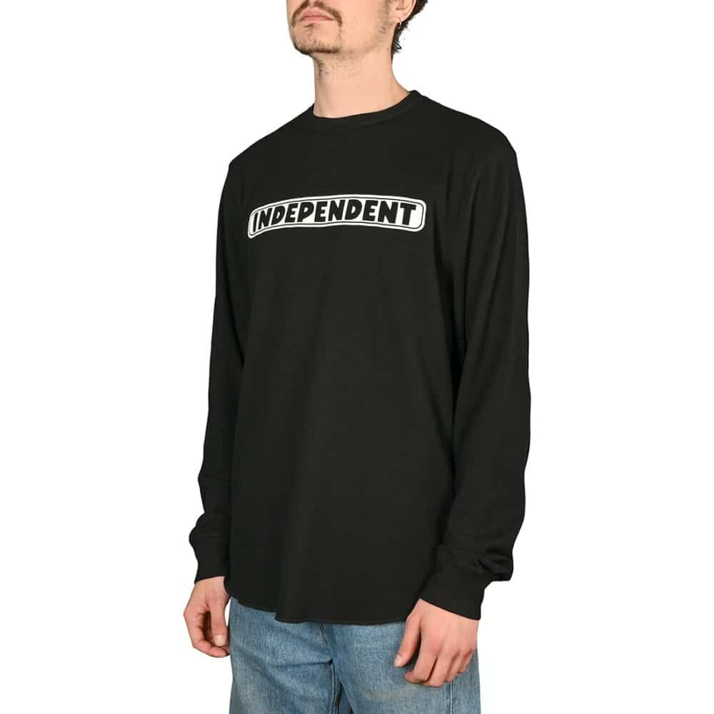 Independent Bar Logo Thermal L/S T-Shirt - Black