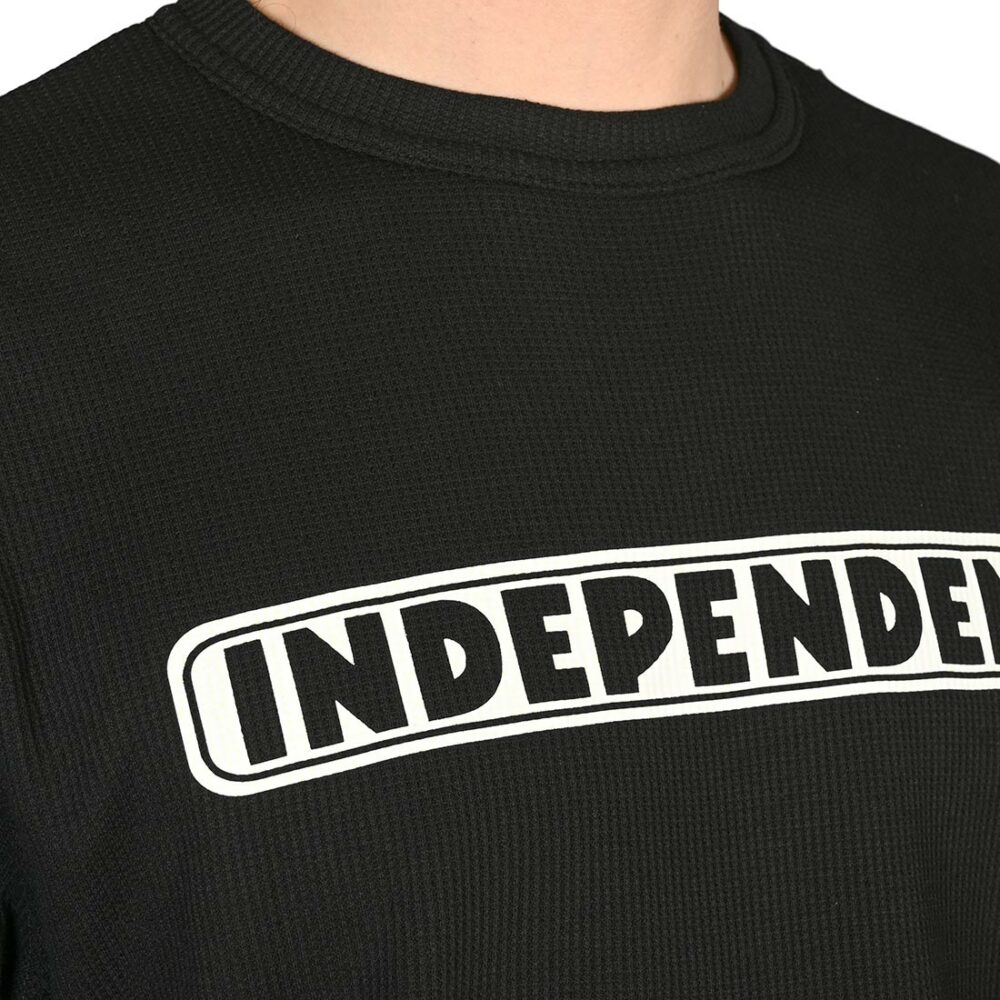 Independent Bar Logo Thermal L/S T-Shirt - Black