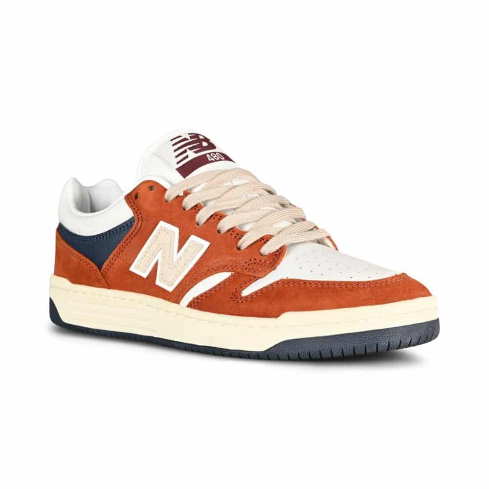 New Balance Numeric 480 Skate Shoes - Rust/White - Supereight