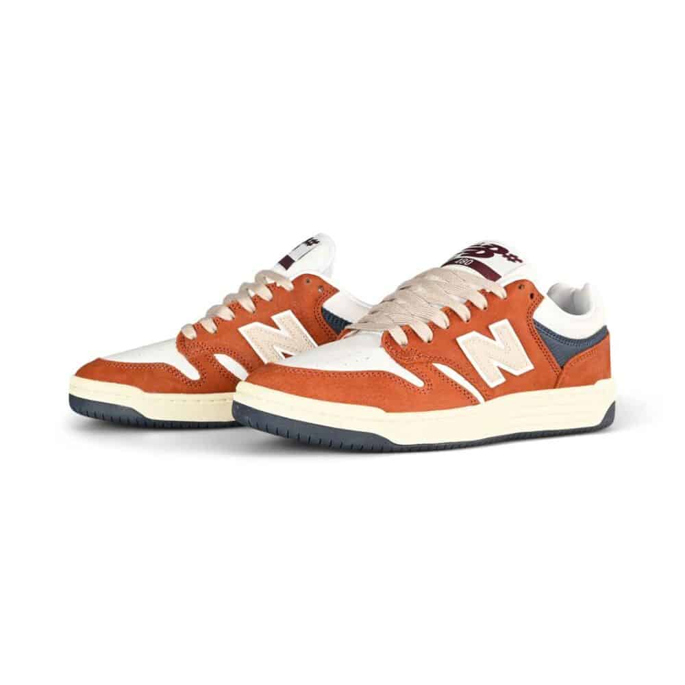 New Balance Numeric 480 Skate Shoes - Rust/White