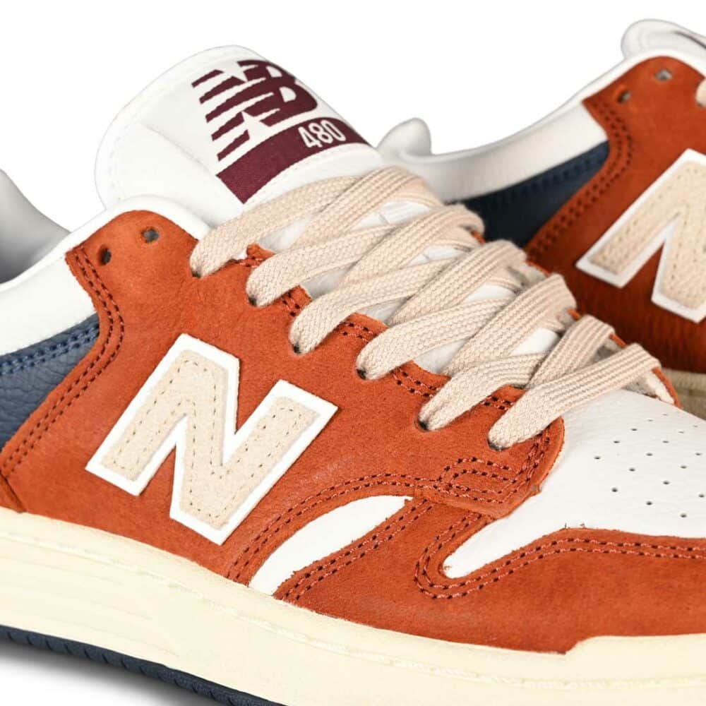 New Balance Numeric 480 Skate Shoes - Rust/White