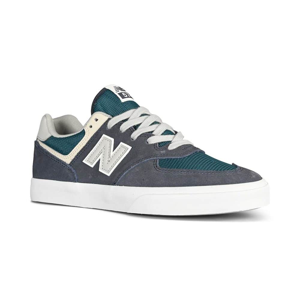 New Balance Numeric 574 Vulc Skate Shoes - Navy/Grey