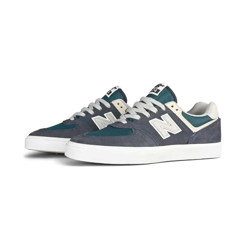 New Balance Numeric 574 Vulc Skate Shoes - Navy/Grey