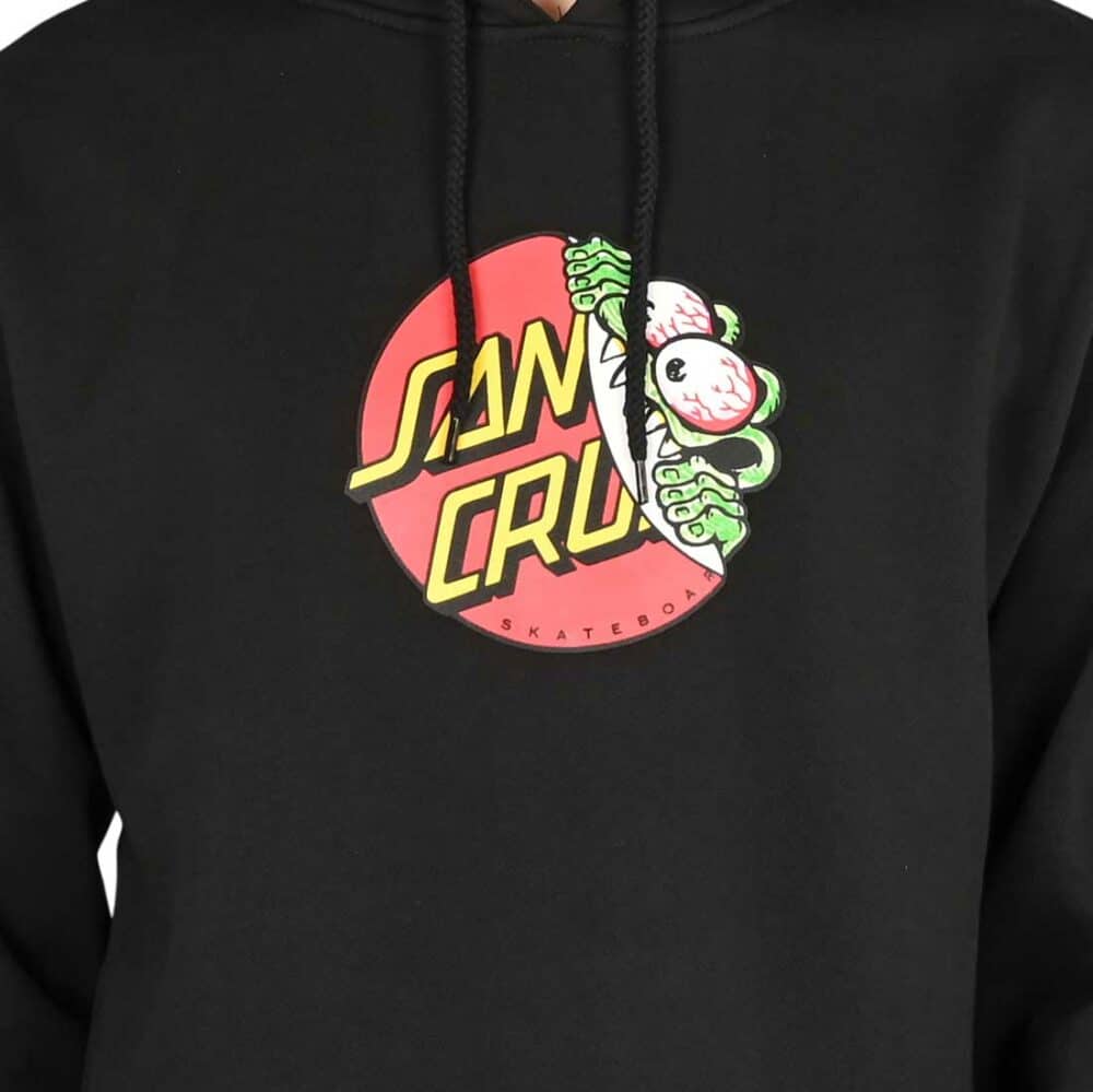 Santa Cruz Beware Dot Pullover Hoodie - Black