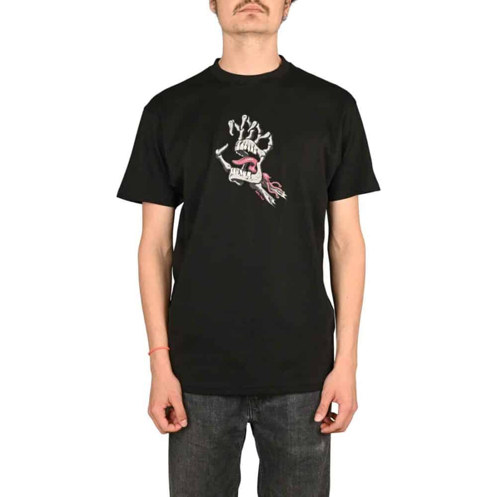Santa Cruz Bone Hand Cruz Front S/S T-Shirt - Black