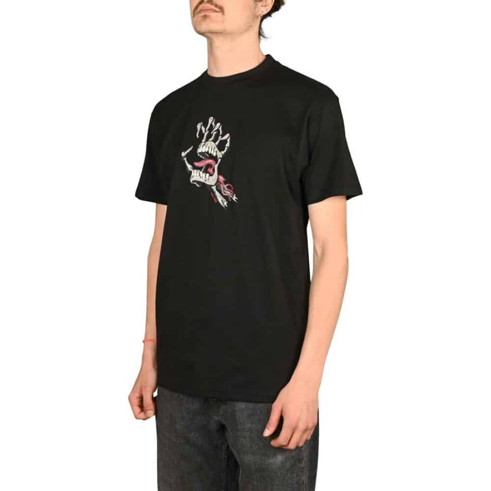 Santa Cruz Bone Hand Cruz Front S/S T-Shirt - Black