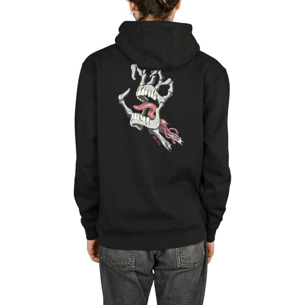 Santa Cruz Bone Hand Cruz Pullover Hoodie - Black