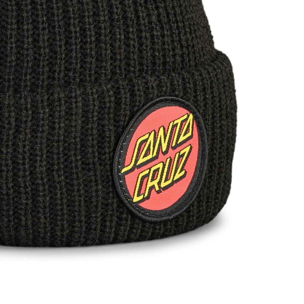 Santa Cruz Classic Dot Beanie Hat - Black