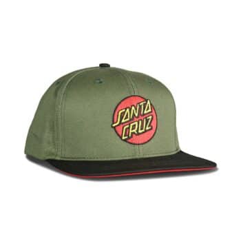 Santa Cruz Classic Dot Snapback Cap - Sage/Black